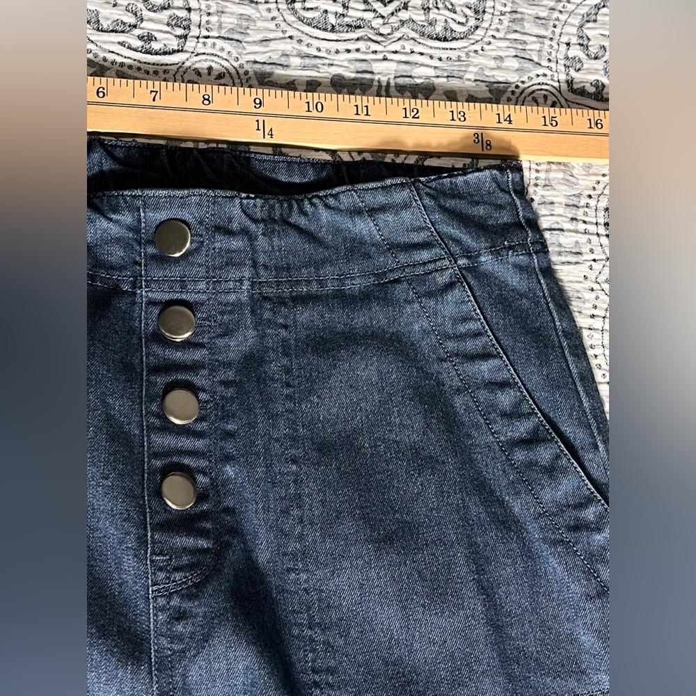 Ruby Rd. Wide Leg Dark Blue Jeans 8P - Picture 5 of 8